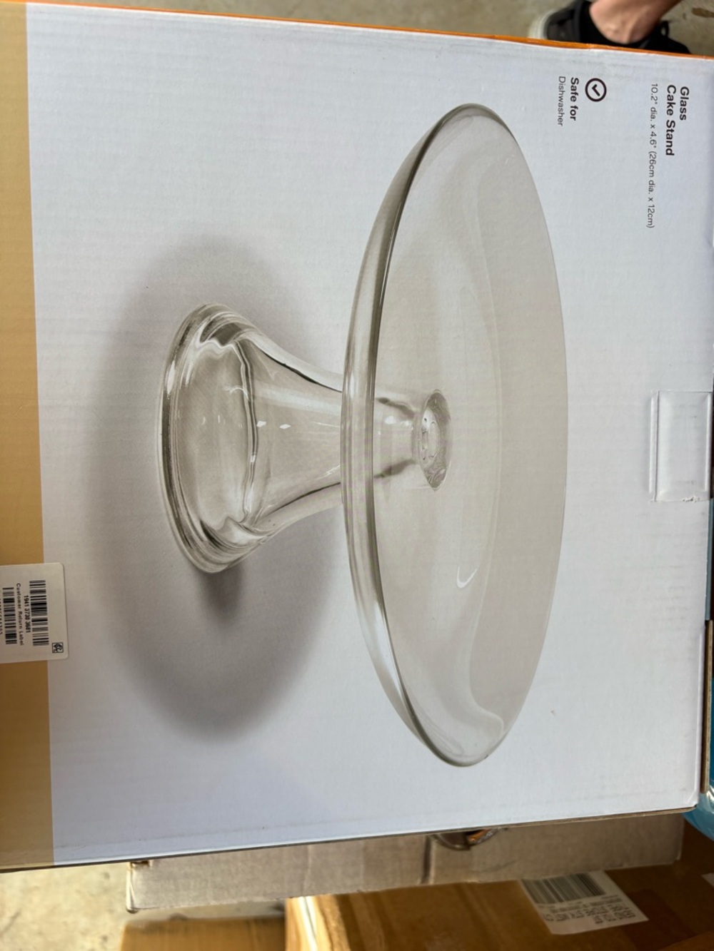 Glass Cake Stand - Clear Glass Pedestal